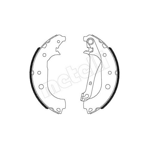 Bremsbackensatz Metelli 53-0531 f&uuml;r Ford Hinterachse