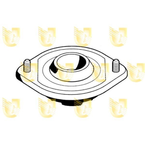Federbeinst&uuml;tzlager Unigom 391504 f&uuml;r Opel Vorderachse Links Vorderachse Rechts