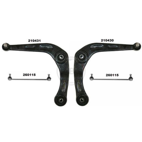 Reparatursatz Querlenker A.b.s. 219903 Smartkit f&uuml;r Peugeot Vorderachse