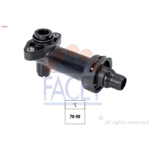 Thermostat Kühlung Abgasrückführung Facet 7.8836 Made In Italy - Oe Equivalent