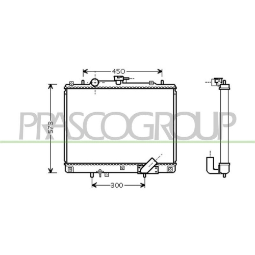 K&uuml;hler Motork&uuml;hlung Prasco MB817R001 Prascoselection f&uuml;r Mitsubishi