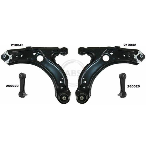 Reparatursatz Querlenker A.b.s. 219905 Smartkit f&uuml;r Vorderachse