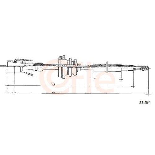 Tachowelle Cofle S31564 für Vag VW