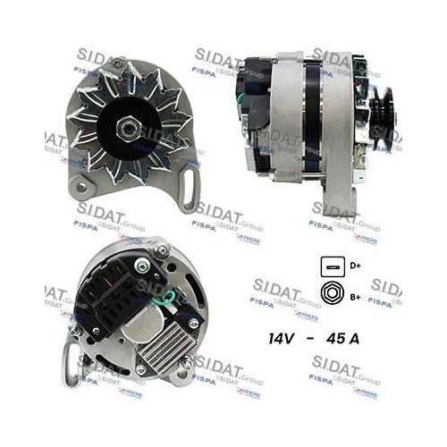 Generator Sidat A12MA0014A2 f&uuml;r Alfa Romeo Fiat Lancia