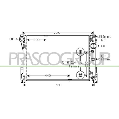 K&uuml;hler Motork&uuml;hlung Prasco ME029R004 Prascoselection f&uuml;r Mercedes Benz