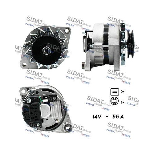 Generator Sidat A12MA0031A2 f&uuml;r Alfa Romeo Fiat Iveco Lancia
