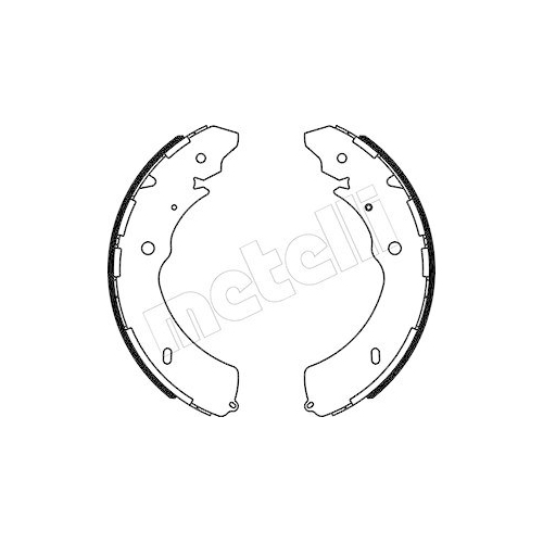 Bremsbackensatz Metelli 53-0572 f&uuml;r Isuzu Mazda Chevrolet Chevrolet (sgmw)