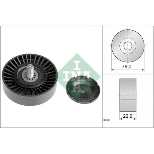 Umlenk /f&uuml;hrungsrolle Keilrippenriemen Schaeffler Ina 532 0323 10 f&uuml;r Hyundai