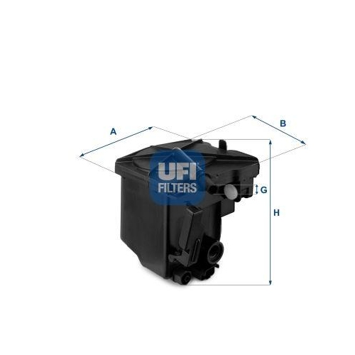 Kraftstofffilter Ufi 24.027.00 f&uuml;r Citro&euml;n Fiat Ford Mazda Mini Peugeot Suzuki