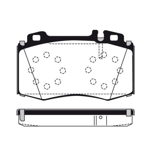 Bremsbelagsatz Scheibenbremse Raicam RA.0791.0 f&uuml;r Mercedes Benz Mercedes Benz