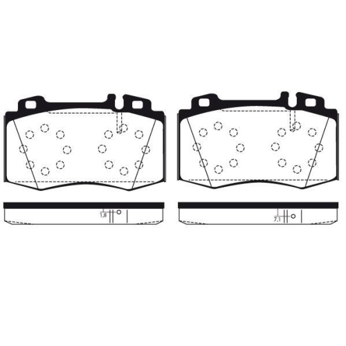 Bremsbelagsatz Scheibenbremse Raicam RA.0791.1 f&uuml;r Mercedes Benz Mercedes Benz