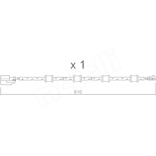Warnkontakt Bremsbelagverschleiß Metelli SU.321 für Jaguar Vorderachse