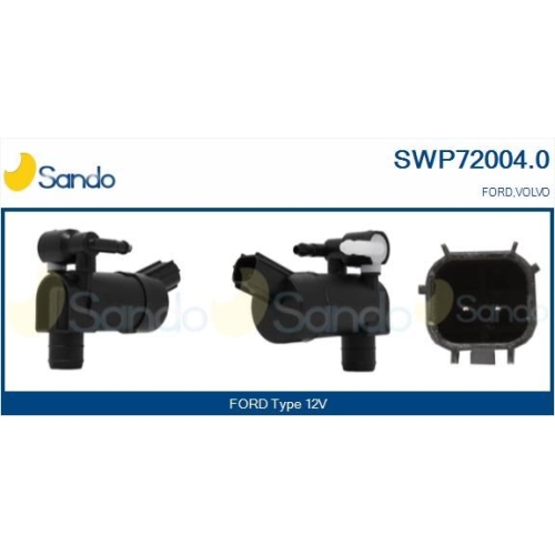 Waschwasserpumpe Scheibenreinigung Sando SWP72004.0 f&uuml;r Ford Volvo