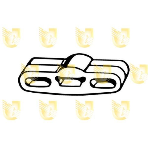 Gummistreifen Abgasanlage Unigom 165020 für Opel Mitte Hinten