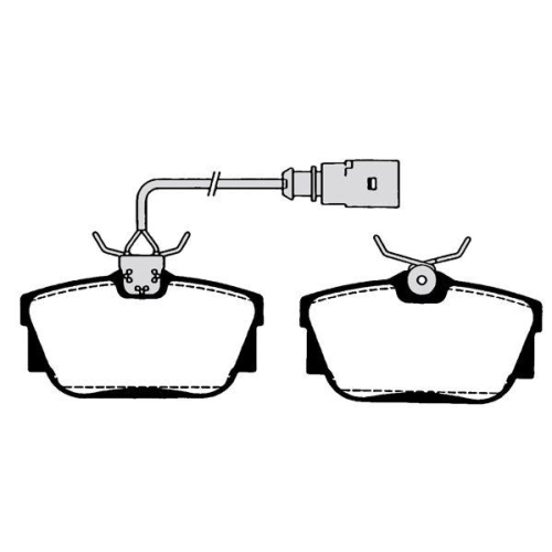 Bremsbelagsatz Scheibenbremse Raicam RA.0793.0 f&uuml;r Ford Seat VW Hinterachse