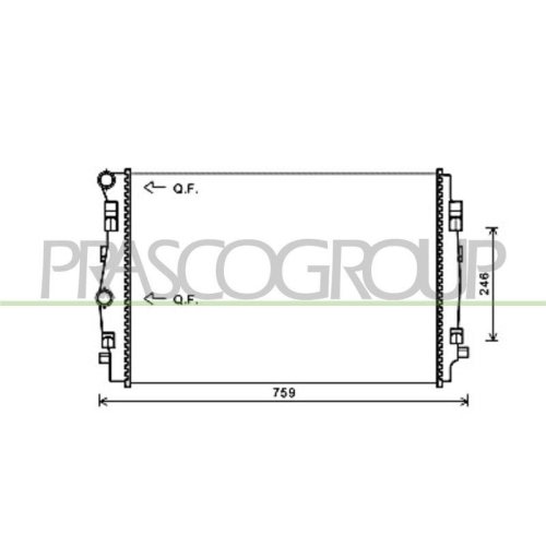 K&uuml;hler Motork&uuml;hlung Prasco AD324R004 Prascoselection f&uuml;r Audi