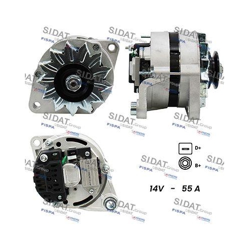 Generator Sidat A12MA0917A2 f&uuml;r Alfa Romeo Fiat Lancia
