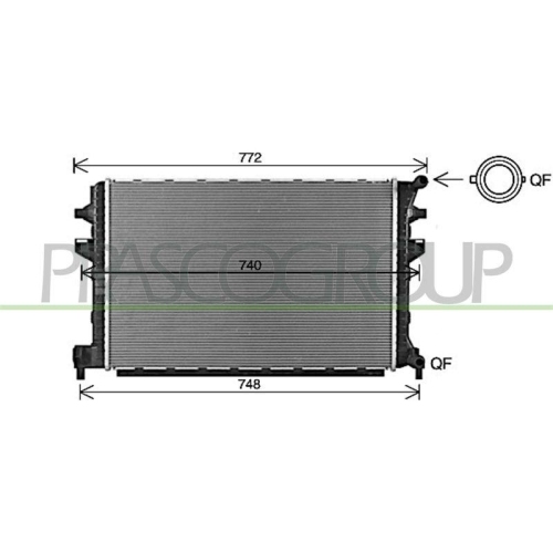 K&uuml;hler Motork&uuml;hlung Prasco AD324R006 Prascoselection f&uuml;r Audi Seat Skoda VW