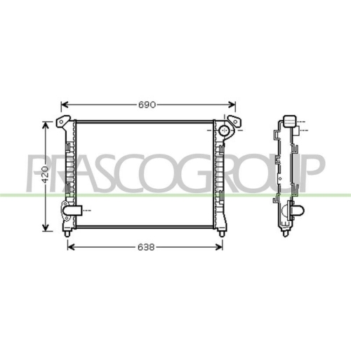 K&uuml;hler Motork&uuml;hlung Prasco MN304R002 Prascoselection f&uuml;r Mini