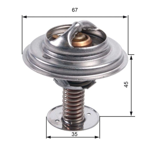 Thermostat K&uuml;hlmittel Gates TH45682G1 f&uuml;r Jaguar Land Rover