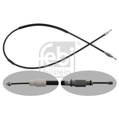 Seilzug Feststellbremse Febi Bilstein 36935 f&uuml;r Porsche VW Hinten Links