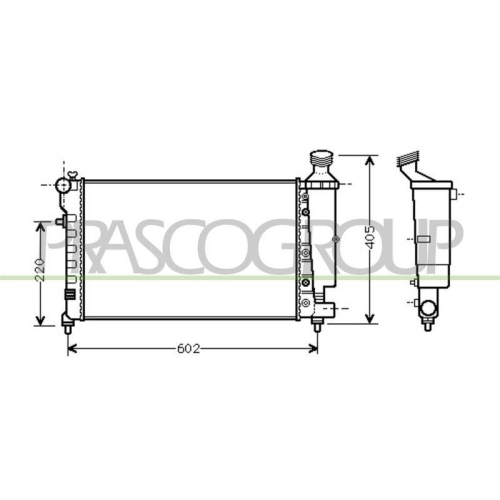 K&uuml;hler Motork&uuml;hlung Prasco CI023R002 Prascoselection f&uuml;r Citro&euml;n