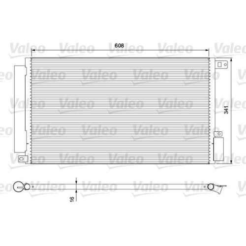 Kondensator Klimaanlage Valeo 814380 f&uuml;r