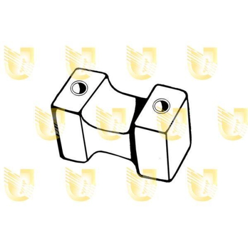 Gummistreifen Abgasanlage Unigom 165046 für Fiat Hinten