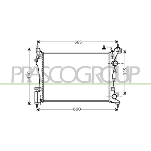 K&uuml;hler Motork&uuml;hlung Prasco OP034R002 Prascoselection f&uuml;r Opel Vauxhall