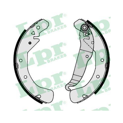 Bremsbackensatz Lpr 07200 f&uuml;r Opel Vauxhall Hinterachse