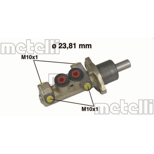 Hauptbremszylinder Metelli 05-0253 f&uuml;r Citro&euml;n Fiat Peugeot
