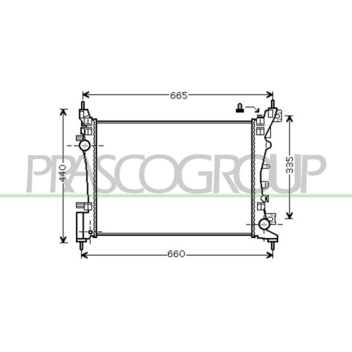 K&uuml;hler Motork&uuml;hlung Prasco OP035R005 Prascoselection f&uuml;r Opel Vauxhall
