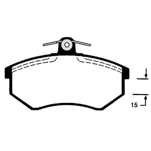 Bremsbelagsatz Scheibenbremse Raicam RA.0813.0 f&uuml;r Audi Vorderachse
