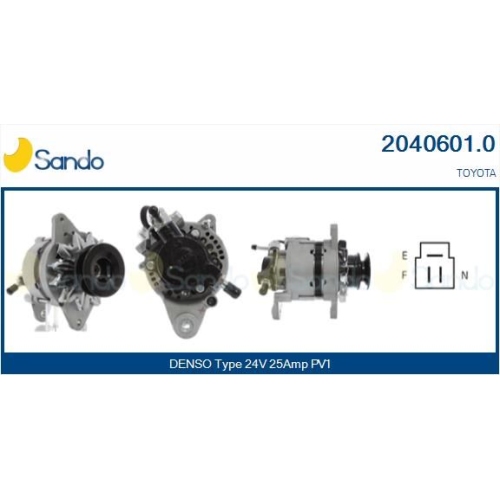 Alternator Sando 2040601.0 for Toyota