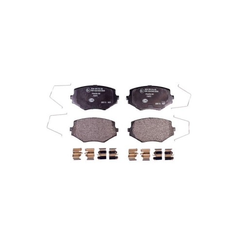 Bremsbelagsatz Scheibenbremse Hella 8DB 355 016-861 f&uuml;r Mazda Mitsubishi Nissan