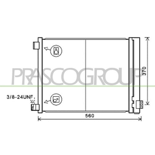 Kondensator Klimaanlage Prasco DS014C001 Prascoselection f&uuml;r Nissan