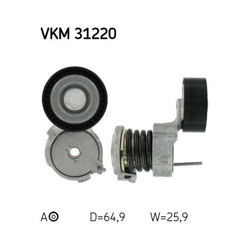 Riemenspanner Keilrippenriemen Skf VKM 31220 f&uuml;r Audi Seat Skoda VW Mitte Links