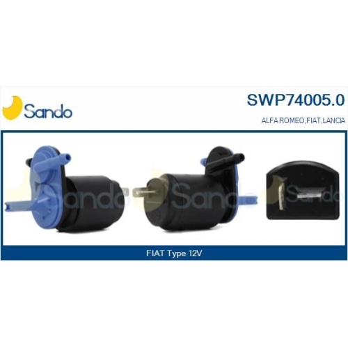 Waschwasserpumpe Scheibenreinigung Sando SWP74005.0 f&uuml;r Fiat