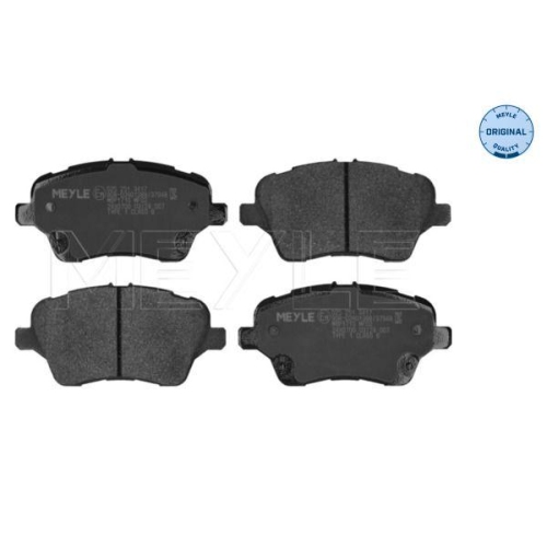 Bremsbelagsatz Scheibenbremse Meyle 0252513417 Meyle-original: True To Oe. f&uuml;r