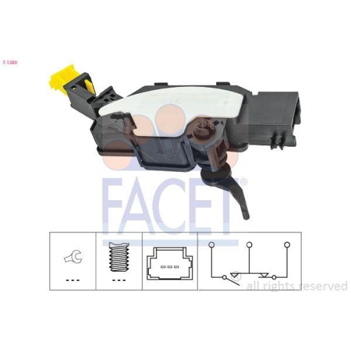 Pedalwegsensor Kupplungspedal Facet 7.1280 Made In Italy - Oe Equivalent f&uuml;r