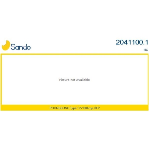 Generator Sando 2041100.1 f&uuml;r Hyundai Kia