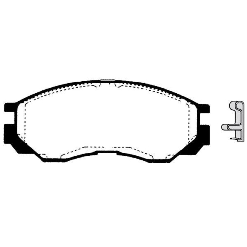 Brake Pad Set Disc Brake Raicam RA.0706.0 for Mitsubishi