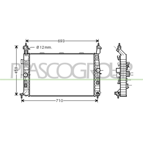 K&uuml;hler Motork&uuml;hlung Prasco OP350R001 Prascoselection f&uuml;r Opel Vauxhall