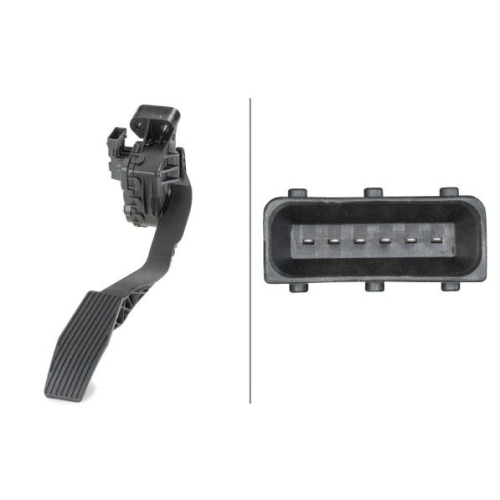 Sensor Fahrpedalstellung Hella 6PV 010 946-121 f&uuml;r Opel Vauxhall General Motors