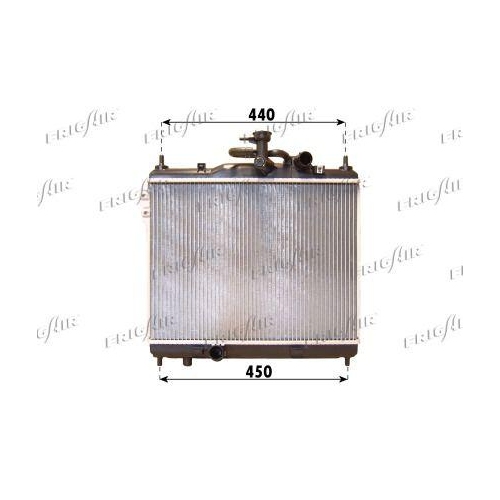 K&uuml;hler Motork&uuml;hlung Frigair 0128.3093 f&uuml;r Hyundai