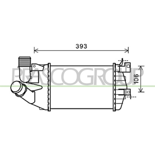 Ladeluftkühler Prasco OP410N003 Aq für Opel