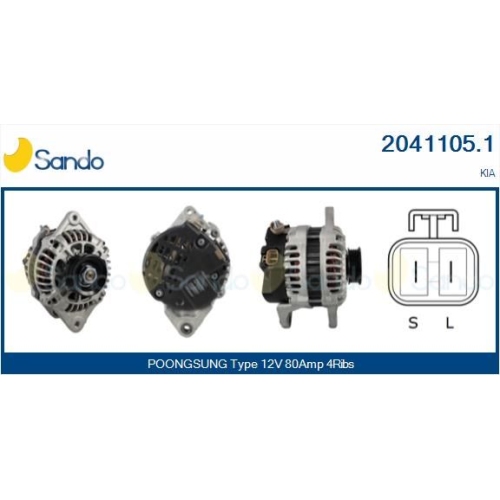 Generator Sando 2041105.1 für Kia