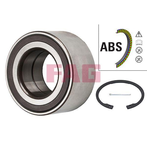 Radlagersatz Schaeffler Fag 713 6197 90 f&uuml;r Chrysler Citro&euml;n Dodge Mitsubishi