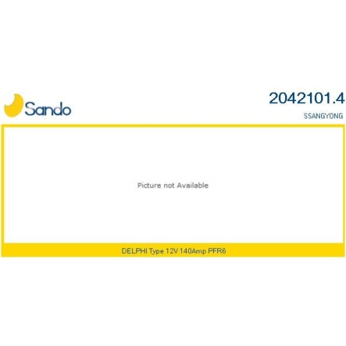 Generator Sando 2042101.4 f&uuml;r Ssangyong