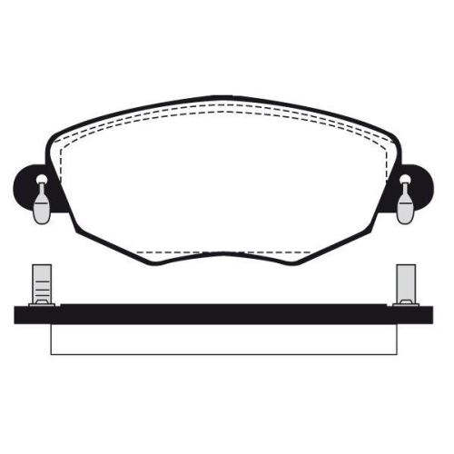 Bremsbelagsatz Scheibenbremse Raicam RA.0711.1 f&uuml;r Ford Jaguar Vorderachse